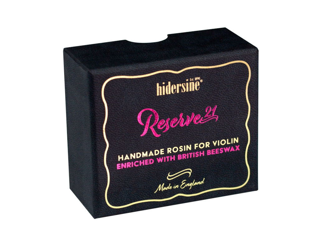 Reserve 21 Violin and Viola Rosin, medium hard, Hidersine, UK, England, hand-picked and inspected by Violins and such, with TEO musical Instruments, London Ontario Canada