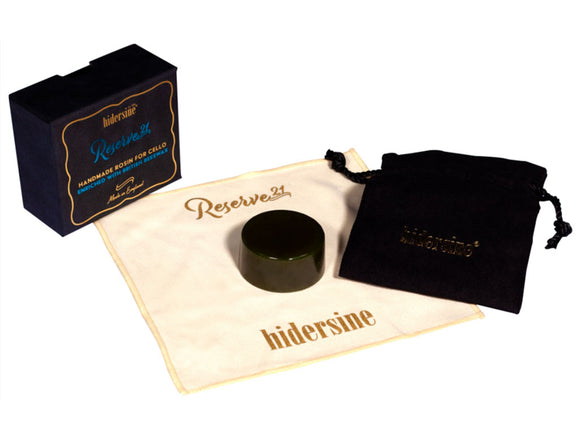 Reserve 21 Cello Rosin, medium hardness, Hidersine, UK, England, hand-picked and inspected by Violins and such, with TEO musical Instruments, London Ontario Canada