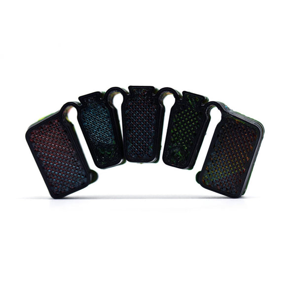 Viowiess Catrpilr 3D Printed Viola Practice Mutes, blue, black, red, green, purple, hand-picked and inspected by Violins and such, with TEO musical Instruments, London Ontario Canada