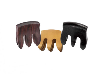 Wooden 3-prong Mutes, ebony, boxwood, rosewood, hand-picked and inspected by Violins and such, with TEO musical Instruments, London Ontario Canada