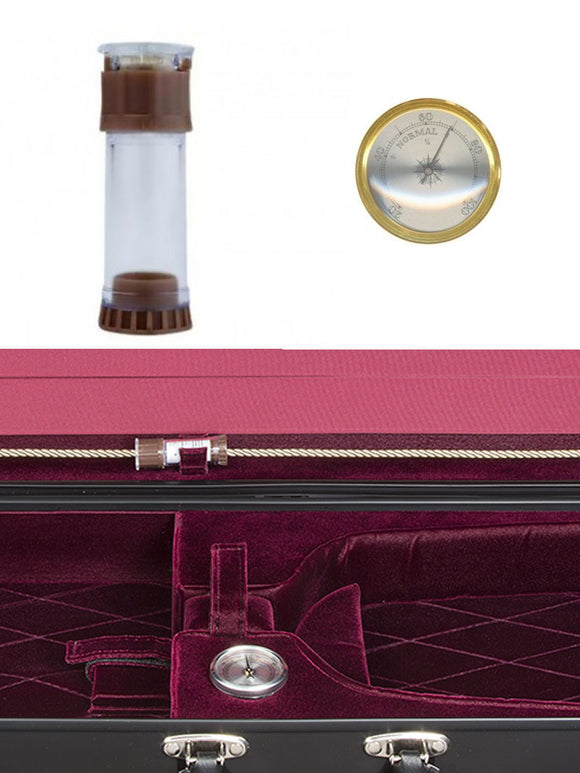 Case Tube Humidifier and Analogue Hygrometer, hand-picked and inspected by Violins and such, with TEO musical Instruments, London Ontario Canada
