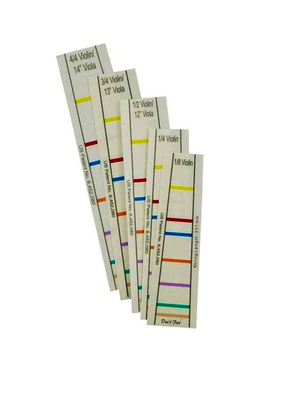 Viola Finger Positioning Stickers, hand-picked and inspected by Violins and such, with TEO musical Instruments, London Ontario Canada