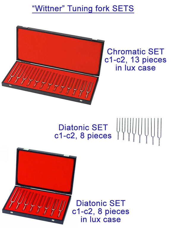 Wittner Tuning Fork SETS, Germany, hand-picked and inspected by Violins and such, with TEO musical Instruments, London Ontario Canada